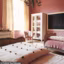 Chambre tendance rose parme