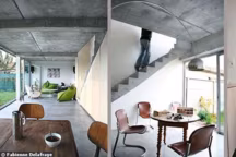 Sur leur petit terrain de 200 m2, les propriétaires ont conçu une maison moderne, pratique, et surtout économe en énergie...