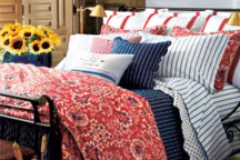 Le linge de lit collection "Villa Martine" pour un été frais à la campagne.