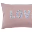 Coussin avec lettres Love appliquées en liberty