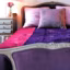 Déco violette pour une chambre chic et choc