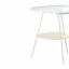 Ambiance fifties pour cette table d'appoint en acier