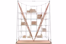 Une bibliothèque option design italien