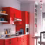 Des meubles rouges pour une cuisine épicé