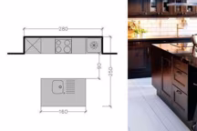 Une cuisine avec îlot, vous en rêvez ? Voici six possibilités pour une cuisine ouverte ou fermée de 5 à 13 m². Des plans conçus par Nicolas Sallavuard, architecte de l'agence Studio d'Archi.