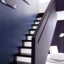 Magnifique escalier dans les nouvelles nuances de bleu