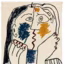 Le baiser, tapis signé Picasso