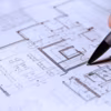Plan de construction d'un architecte