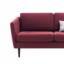 Un petit canapé bordeau pour booster la déco du salon