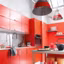 Du rouge vif pour une cuisine dynamique