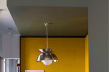 Salle à manger ouverte colorée, réalisation agence d'architecture SCEG