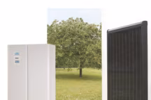 Chaudière gaz à condensation, rendement jusqu'à 109 %, puissance 14 ou 20 kW. Elle est associée à un ballon solaire de 220 l et un capteur CSP 2 600 qui peut être installé à la verticale. " Hydroconfort solaire 14/20 kW », Frisquet, prix sur demande.