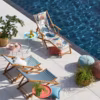 Les chaises longues invitent au farniente !