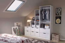 Dressing composable "Espace", à partir de 759 euros, Lapeyre.