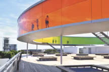 Une des œuvres qui font la réputation du musée ARoS : Your Rainbow Panorama.