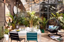 Arrosoir en métal vert, Dimensions (cm): H33 x L55.5 x PR22, 26,99 euros, Maisons du Monde.