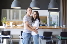 Cuisine ouverte logement pour couple