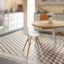 Carrelage de cuisine vintage : le tapis de sol en damier