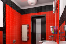 salle de bains porte