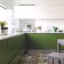 Un vert intense pour une cuisine design