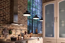 Suspension Igor, métal et verre. L 30 x P 30 x H 28 cm, Conforama - 45 euros