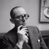 Portrait du peintre et architecte franco suisse Le Corbusier (1887-1965)