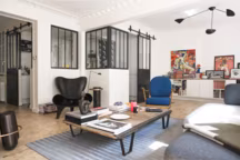 Fauteuil noir Orgone MARC NEWSON