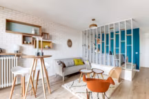 Le studio d'un jeune actif repensé par l'agence d'architecture intérieure Transition Interior Design.