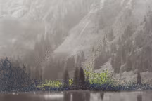 Iris Hutegger, LS-Nr. : 2208-523, 2022. Photographie analogique, épreuve argentique, fil de coton, 14 x 11 cm, pièce unique.