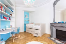 Rénovation et décoration d'une chambre d'enfant dans un appartement Haussmannien.