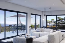 Ce double vitrage Eclaz offre le meilleur compromis entre la valeur Ug, la transmission lumineuse et le facteur solaire. Baie vitrée Eclaz, double vitrage Saint-Gobain.