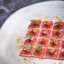 Carpaccio de thon, tapenade, tomates cerises