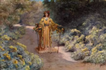 Sarah Bernhardt au Petit Palais
Georges Clairin, Sarah Bernhardt dans son jardin de Belle-Ile-en-mer 1919, huile sur toile, 80 x 155 cm.