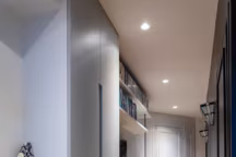 La couleur distingue les espaces de cet appartement familial