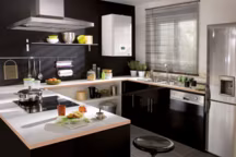 En version chauffage seul ou mixte, la chaudière murale HydromotrixCondensation visio, de 18/25 ou 23/32 kW de puissance, intègrent une régulation ultra-précise et peut-être connectée pour un réglage à distance.