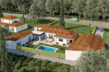 Avec un terrain restreint, cette maison à Pornic offre de beaux volumes et un espace agréable à vivre pour ses propriétaires.