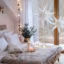 Une atmosphère cosy dans la chambre à l'heure de Noël
