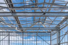 Haute de 15 mètres, adaptée à la croissance de grands sujets, la serre africaine et malgache embrasse l'horizon.