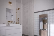 Sèche-serviettes Asama, coloris cappuccino, Sauter.