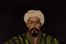 Dmitriev
Portrait de Mirzo Abduvohid Burkhonzoda
1912 ?
Huile sur toile
Boukhara, Bukhara state museum-reserve, The citadel of Ark - museum of local history (IV-III BC - XX century.)