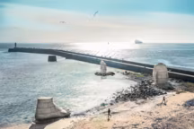 Le Pied, le pull-over et le système digestif, de Daniel Dewar et Grégory Gicquel, s'ancre à Saint-Nazaire.