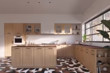 Adoptez une cuisine en bois massif pour une ambiance chaleureuse