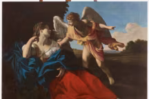 Agar secourue par l'Ange, Giovanni Lanfranco, vers 1611-1620