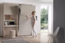 Un lit escamotable et déco