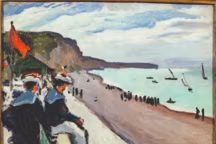 Albert Marquet, La plage de Fécamp, 1906. Huile sur toile, 50x60,8cm, Paris, centre Pompidou, MNAM-CCI, legs Paul Jamot, 1943.