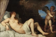 Naples à Paris
Titien, DanaeÌ. 1544-1545. Huile sur toile, 120 x 172 cm. Museo e Real Bosco di Capodimonte Per gentile concessione del MIC-Ministero della Cultura, Museo e Real Bosco di Capodimonte