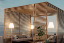 Lampadaire solaire et rechargeable Lola slim doré Newgarden, 180 cm. 800 Lumens. En acier. Autonomie à pleine charge, 20 heures. Très éclairant. 
Couleur changeante. Protégé contre les jets d'eau. Indice de protection, IP 65. 169.90 euros. Leroy Merlin.