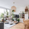 80 m2 comme un cocon florissant pour une famille