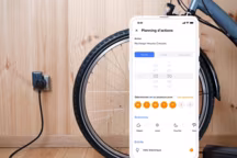 prise vélo reliée à son smartphone