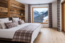 En Suisse, ce chalet de montagne cosy offre un panorama exceptionnel.
